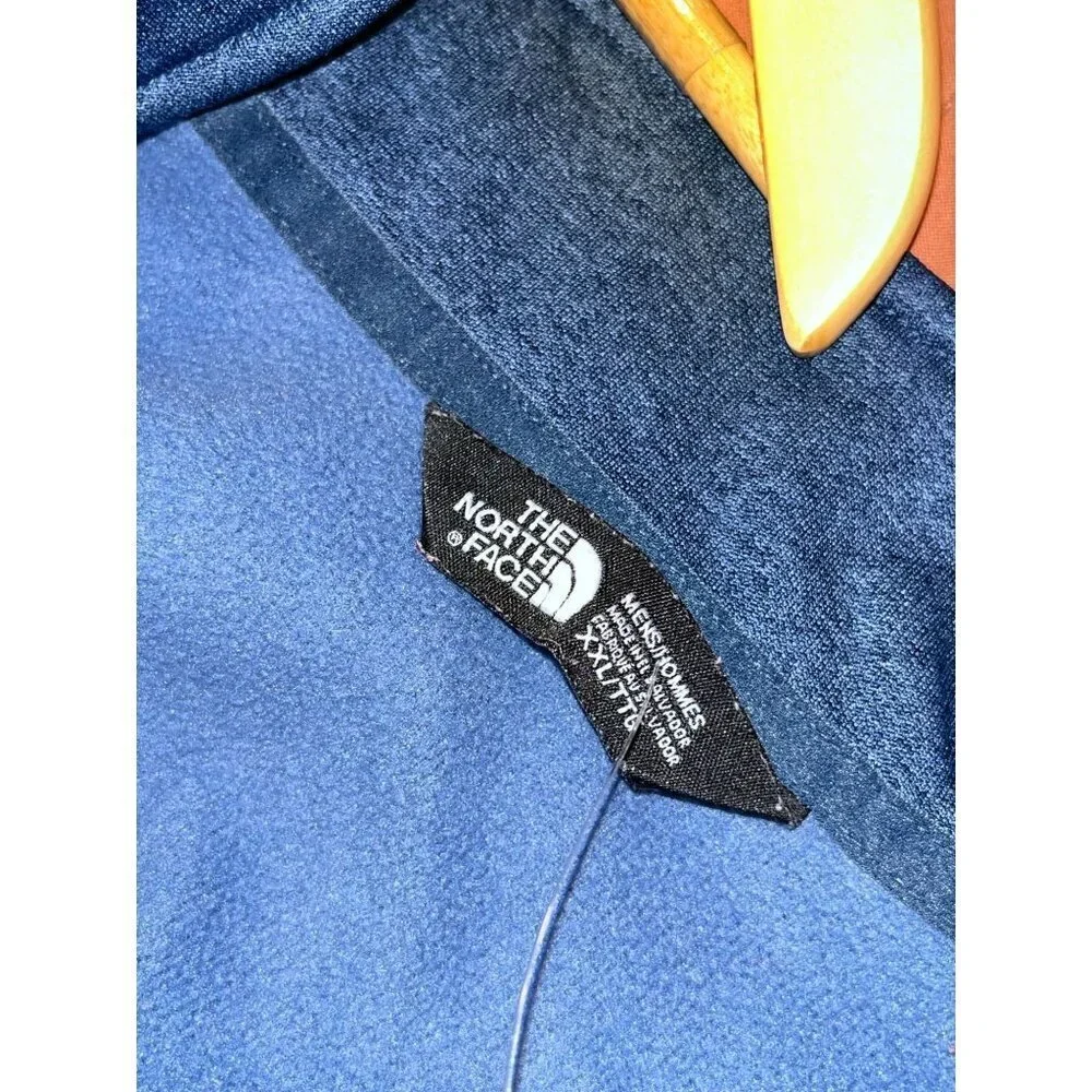 The North Face Mens/Womens 1/4 Zip Pullover XXL Blue Heather Athletic Fit